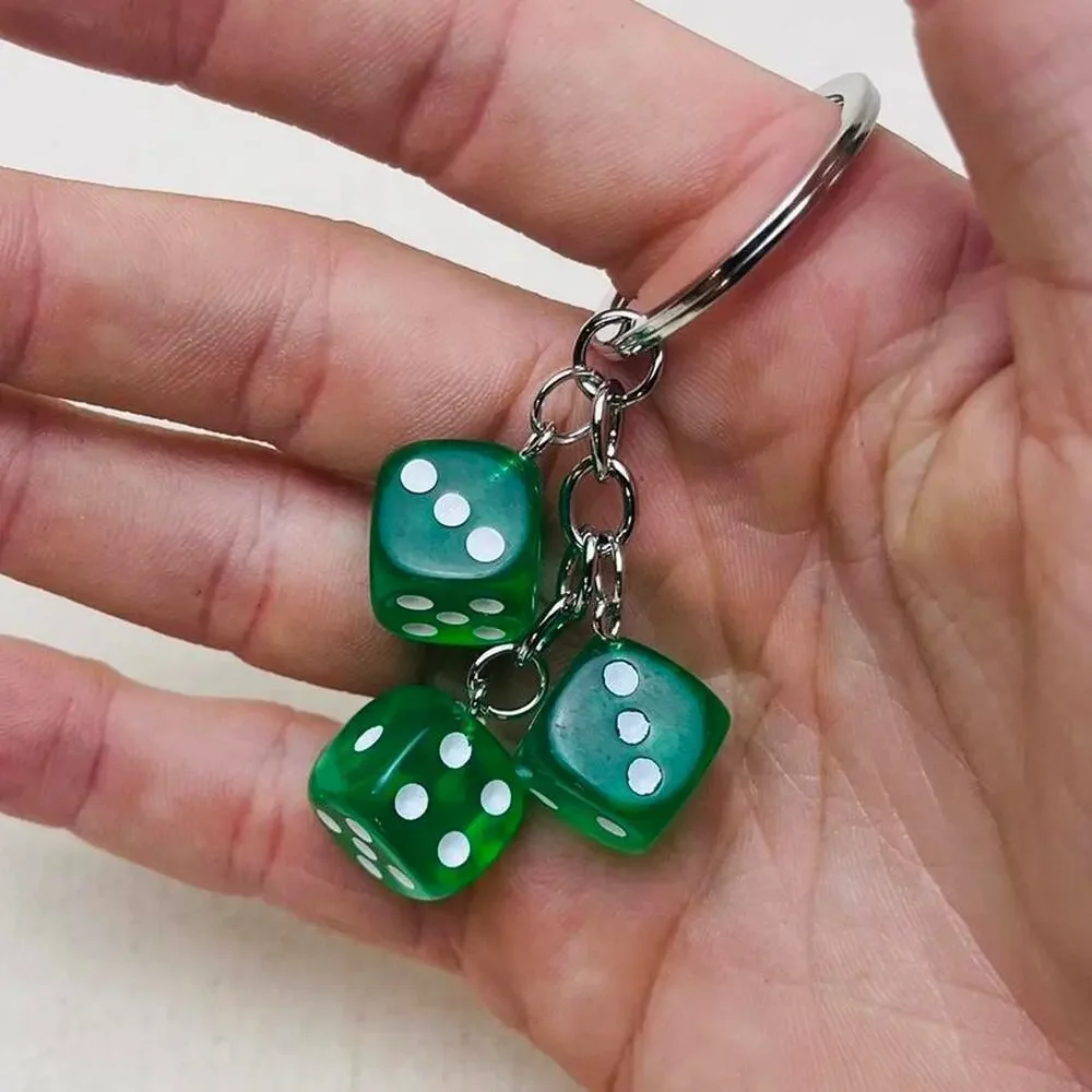 Y2k 2000s green dice key